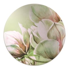 Apaļš aizsargājošs grīdas paklājs Decormat, Magnolijas ziedi, 100 cm цена и информация | Офисные кресла | 220.lv