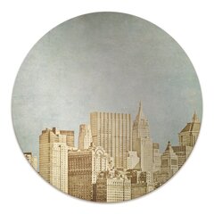 Apaļš aizsargājošs grīdas paklājs Decormat, Manhetenas debesskrāpji, 100 cm цена и информация | Офисные кресла | 220.lv