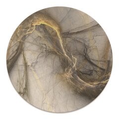 Apaļš aizsargājošs grīdas paklājs Decormat, Marmora zelts, 100 cm cena un informācija | Biroja krēsli | 220.lv