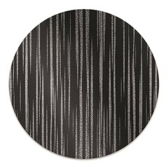 Apaļš aizsargājošs grīdas paklājs Decormat, Melnais dizains, 100 cm cena un informācija | Biroja krēsli | 220.lv