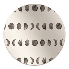 Apaļš aizsargājošs grīdas paklājs Decormat, Mēness, 100 cm cena un informācija | Biroja krēsli | 220.lv