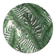 Apaļš aizsargājošs grīdas paklājs Decormat, Monstera lapa, 100 cm cena un informācija | Biroja krēsli | 220.lv