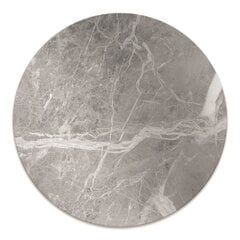 Apaļš aizsargājošs grīdas paklājs Decormat, Pelēks marmors, 100 cm cena un informācija | Biroja krēsli | 220.lv