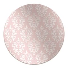 Apaļš aizsargājošs grīdas paklājs Decormat, Rozā damaska, 100 cm cena un informācija | Biroja krēsli | 220.lv