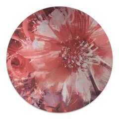 Apaļš aizsargājošs grīdas paklājs Decormat, Sarkans zieds, 100 cm cena un informācija | Biroja krēsli | 220.lv