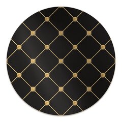 Apaļš aizsargājošs grīdas paklājs Decormat, Zelta dimanti, 100 cm cena un informācija | Biroja krēsli | 220.lv
