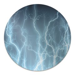 Apaļš aizsargājošs grīdas paklājs Decormat, Zilais zibens, 100 cm cena un informācija | Biroja krēsli | 220.lv