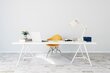 Aizsargājošs grīdas paklājs Decormat, Abstrakcija balta, 140x, 100 cm cena un informācija | Biroja krēsli | 220.lv