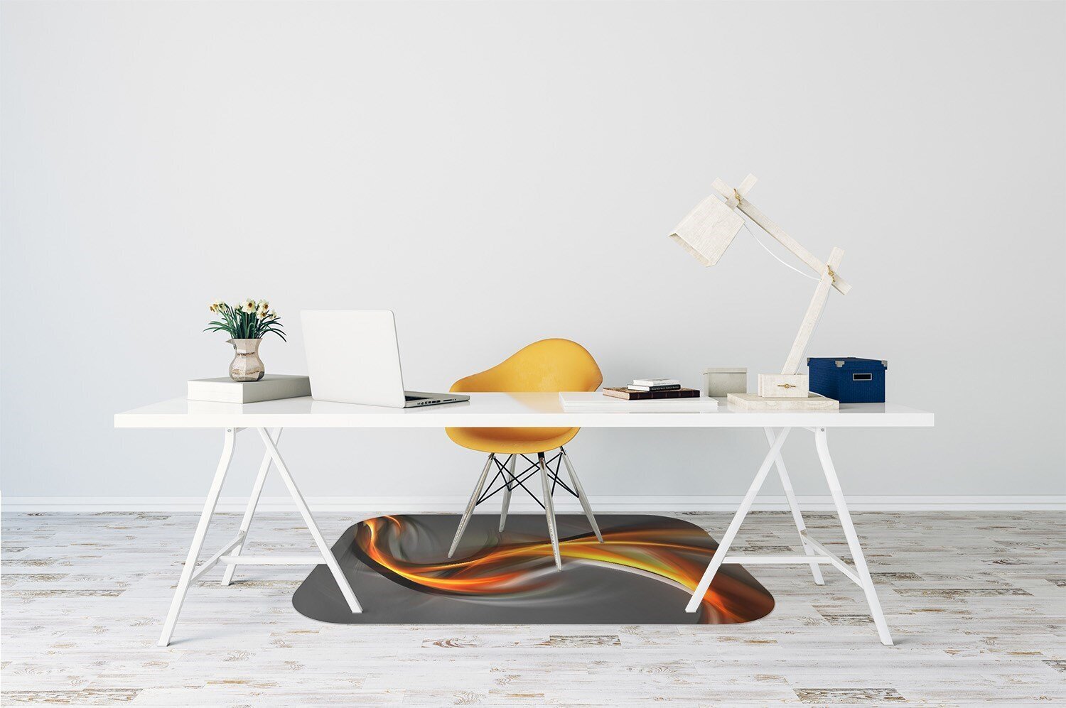 Aizsargājošs grīdas paklājs Decormat, Abstrakcijas apelsīns, 140x, 100 cm cena un informācija | Biroja krēsli | 220.lv