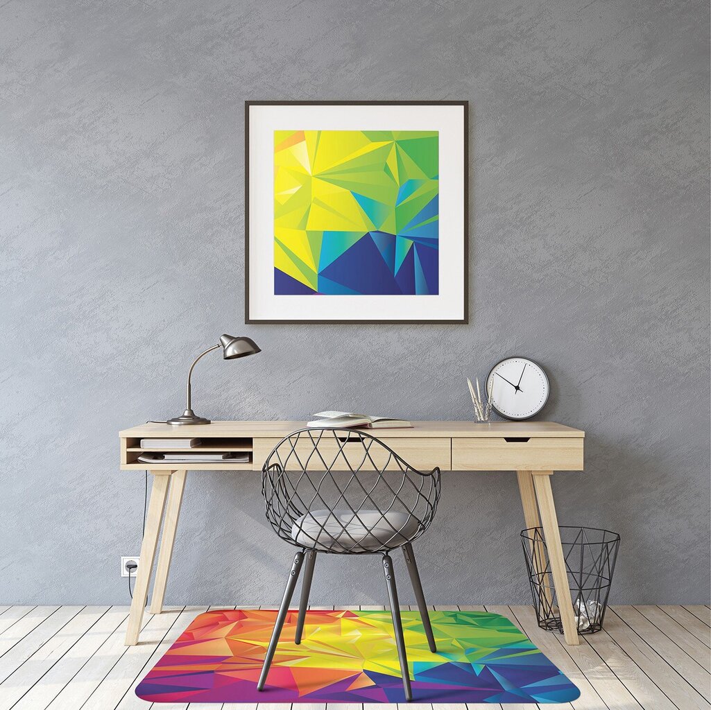 Aizsargājošs grīdas paklājs Decormat, Abstrakcijas krāsa, 140x, 100 cm цена и информация | Biroja krēsli | 220.lv