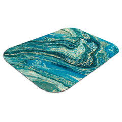 Aizsargājošs grīdas paklājs Decormat, Abstrakcijas zils, 120x90 cm цена и информация | Офисные кресла | 220.lv