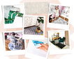 Aizsargājošs grīdas paklājs Decormat, Balti gulbji, 140x, 100 cm cena un informācija | Biroja krēsli | 220.lv