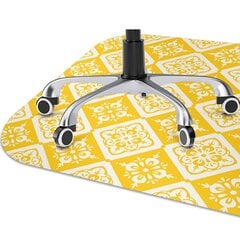 Aizsargājošs grīdas paklājs Decormat, Dzeltenā un baltā raksts, 100x70 cm cena un informācija | Biroja krēsli | 220.lv