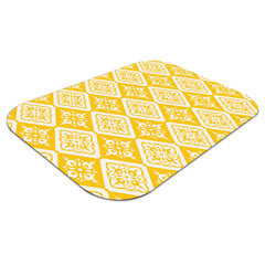 Aizsargājošs grīdas paklājs Decormat, Dzeltenā un baltā raksts, 140x, 100 cm cena un informācija | Biroja krēsli | 220.lv