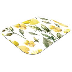 Aizsargājošs grīdas paklājs Decormat, Dzelteni ziedi, 100x70 cm цена и информация | Офисные кресла | 220.lv