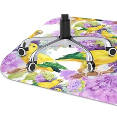 Aizsargājošs grīdas paklājs Decormat, Dzeltens papagailis, 100x70 cm cena un informācija | Biroja krēsli | 220.lv