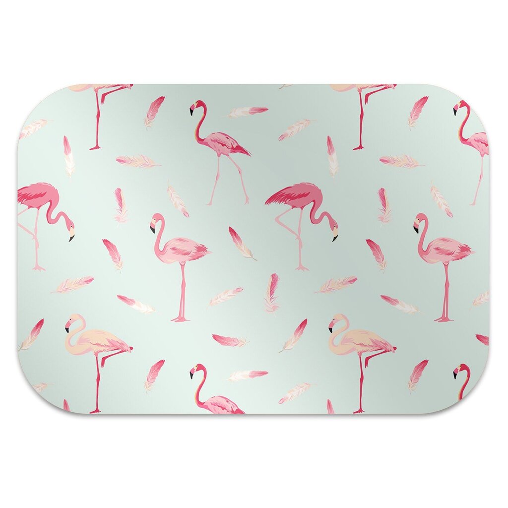 Aizsargājošs grīdas paklājs Decormat, flamingo un pildspalva, 100x70 cm цена и информация | Biroja krēsli | 220.lv