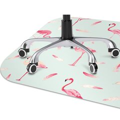 Aizsargājošs grīdas paklājs Decormat, flamingo un pildspalva, 120x90 cm цена и информация | Офисные кресла | 220.lv