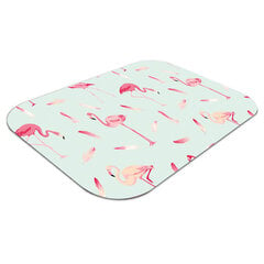 Aizsargājošs grīdas paklājs Decormat, flamingo un pildspalva, 140x, 100 cm cena un informācija | Biroja krēsli | 220.lv