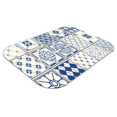 Aizsargājošs grīdas paklājs Decormat, Flīzes zilas, 120x90 cm cena un informācija | Biroja krēsli | 220.lv