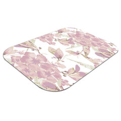 Aizsargājošs grīdas paklājs Decormat, Gaiši rozā hibiska, 120x90 cm цена и информация | Офисные кресла | 220.lv