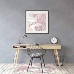 Aizsargājošs grīdas paklājs Decormat, Gaiši rozā hibiska, 140x, 100 cm cena un informācija | Biroja krēsli | 220.lv