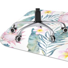 Aizsargājošs grīdas paklājs Decormat, Gaiši rozā ziedi, 100x70 cm cena un informācija | Biroja krēsli | 220.lv