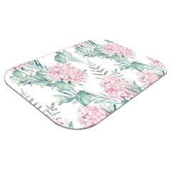 Aizsargājošs grīdas paklājs Decormat, Gaiši rozā ziedi, 120x90 cm cena un informācija | Biroja krēsli | 220.lv