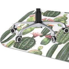 Aizsargājošs grīdas paklājs Decormat, Kaktusi ar tapas, 100x70 cm цена и информация | Офисные кресла | 220.lv