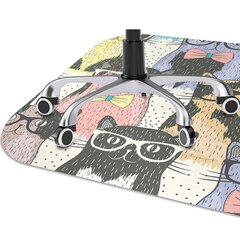 Aizsargājošs grīdas paklājs Decormat, Kaķi, 100x70 cm cena un informācija | Biroja krēsli | 220.lv