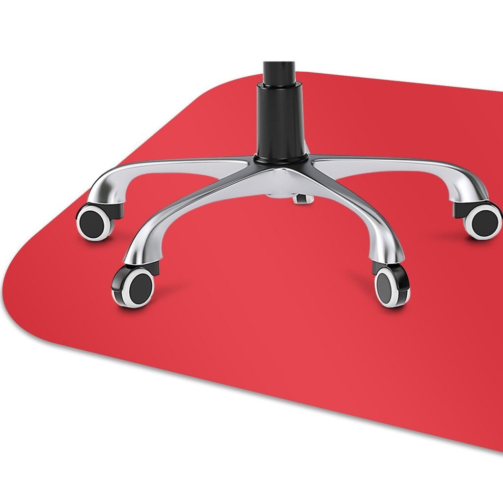 Aizsargājošs grīdas paklājs Decormat, Koši sarkanā krāsā, 100x70 cm cena un informācija | Biroja krēsli | 220.lv