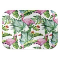 Aizsargājošs grīdas paklājs Decormat, Lapas un flamingo, 120x90 cm cena un informācija | Biroja krēsli | 220.lv