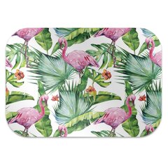 Aizsargājošs grīdas paklājs Decormat, Lapas un flamingo, 140x, 100 cm cena un informācija | Biroja krēsli | 220.lv