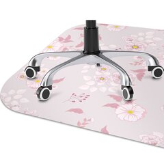 Aizsargājošs grīdas paklājs Decormat, Mazi rozā ziedi, 100x70 cm cena un informācija | Biroja krēsli | 220.lv
