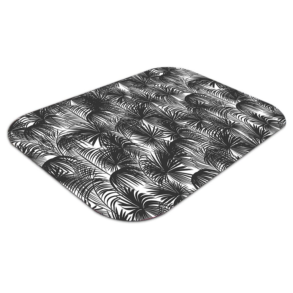 Aizsargājošs grīdas paklājs Decormat, Melna palma, 100x70 cm цена и информация | Biroja krēsli | 220.lv
