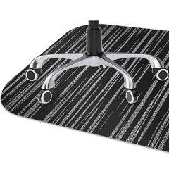 Aizsargājošs grīdas paklājs Decormat, Melnais dizains, 120x90 cm cena un informācija | Biroja krēsli | 220.lv