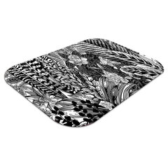Aizsargājošs grīdas paklājs Decormat, Melnbaltas lapas, 100x70 cm cena un informācija | Biroja krēsli | 220.lv