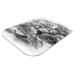 Aizsargājošs grīdas paklājs Decormat, Melnbaltas rozes, 100x70 cm cena un informācija | Biroja krēsli | 220.lv