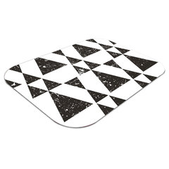 Aizsargājošs grīdas paklājs Decormat, Melnbaltie trīsstūri, 120x90 cm cena un informācija | Biroja krēsli | 220.lv