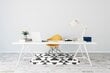 Aizsargājošs grīdas paklājs Decormat, Melnbaltie trīsstūri, 120x90 cm cena un informācija | Biroja krēsli | 220.lv