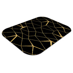 Aizsargājošs grīdas paklājs Decormat, Mozaīkas zelts un melns, 120x90 cm cena un informācija | Biroja krēsli | 220.lv