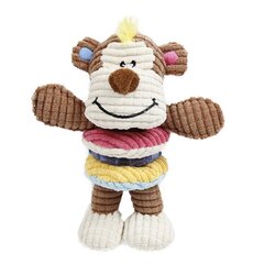 Suņu rotaļlieta Monkey Play Squeaker & TPR Ring 16x19cm cena un informācija | Suņu rotaļlietas | 220.lv