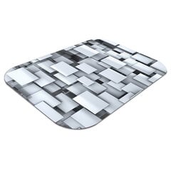 Aizsargājošs grīdas paklājs Decormat, Pelēki bloki, 120x90 cm cena un informācija | Biroja krēsli | 220.lv