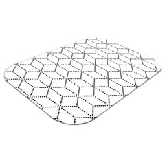 Aizsargājošs grīdas paklājs Decormat, Pelēkie kubi, 100x70 cm цена и информация | Офисные кресла | 220.lv