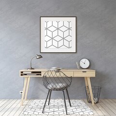 Aizsargājošs grīdas paklājs Decormat, Pelēkie kubi, 140x, 100 cm цена и информация | Офисные кресла | 220.lv