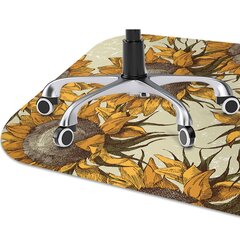 Aizsargājošs grīdas paklājs Decormat, Retro saulespuķes, 140x, 100 cm цена и информация | Офисные кресла | 220.lv