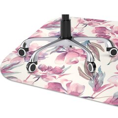Aizsargājošs grīdas paklājs Decormat, Rozā ziedi, 120x90 cm cena un informācija | Biroja krēsli | 220.lv