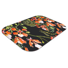 Aizsargājošs grīdas paklājs Decormat, Sarkanie ziedi, 100x70 cm cena un informācija | Biroja krēsli | 220.lv