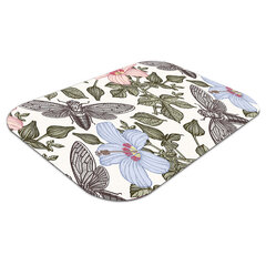 Aizsargājošs grīdas paklājs Decormat, Tauriņi starp ziediem, 100x70 cm cena un informācija | Biroja krēsli | 220.lv