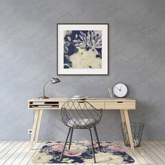 Aizsargājošs grīdas paklājs Decormat, Vintage baltas rozes, 140x, 100 cm цена и информация | Офисные кресла | 220.lv